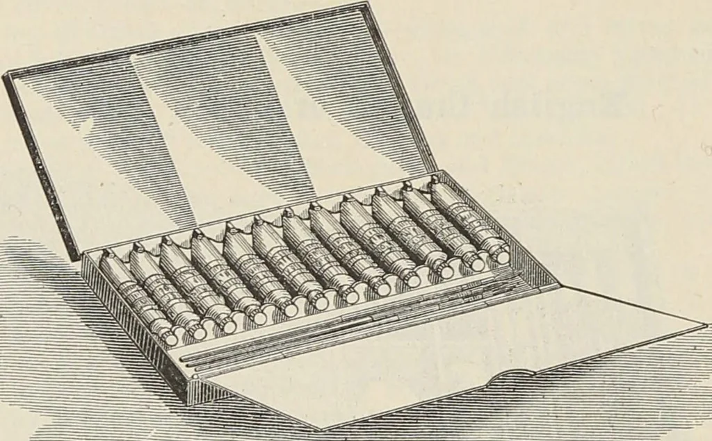 An illustration from Catalogue of Ripka & Co. : importers and manufacturers of artists' materials, 1893, leaf 135