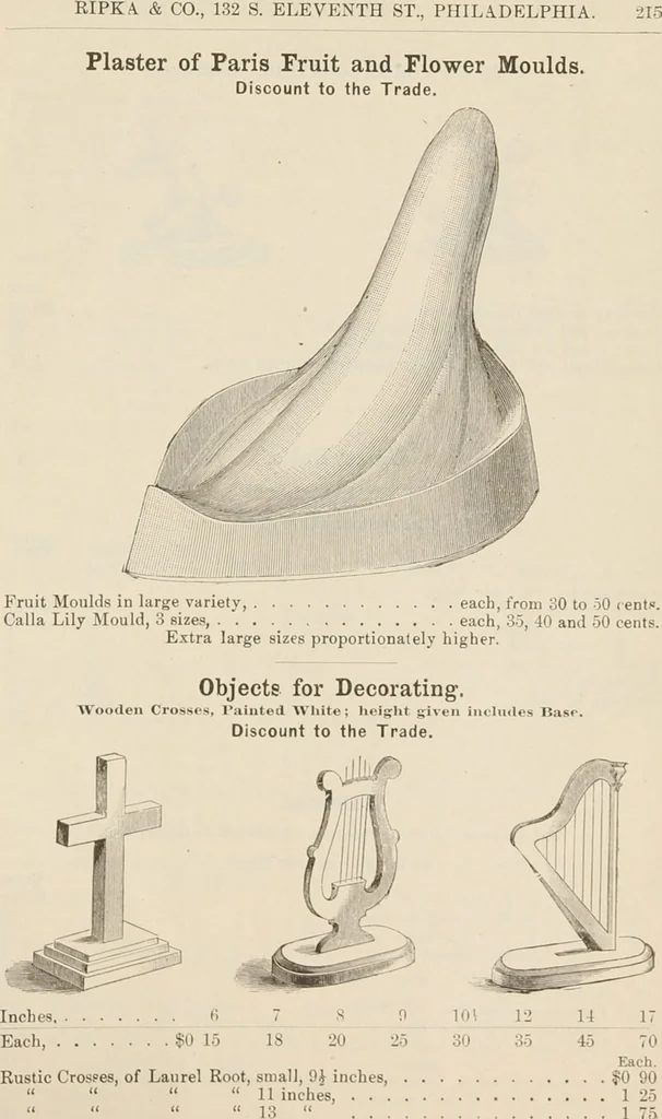 An illustration from Catalogue of Ripka & Co. : importers and manufacturers of artists' materials, 1893, leaf 216