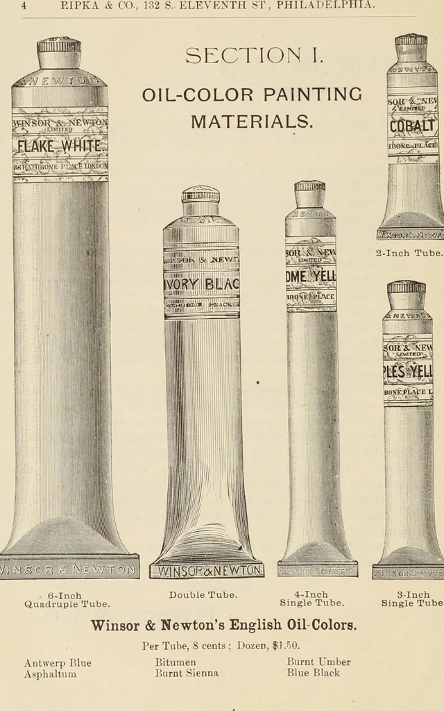 An illustration from Catalogue of Ripka & Co. : importers and manufacturers of artists' materials, 1893, leaf 5