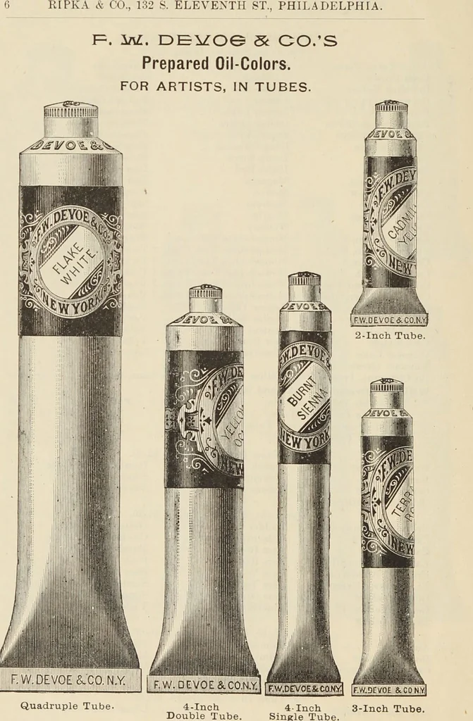 An illustration from Catalogue of Ripka & Co. : importers and manufacturers of artists' materials, 1893, leaf 7