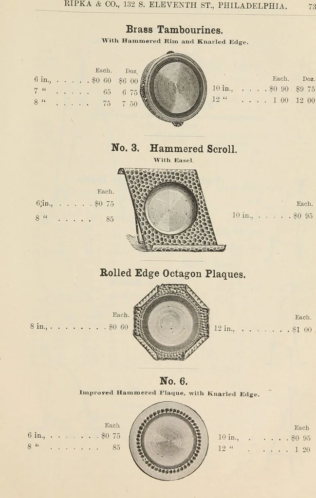An illustration from Catalogue of Ripka & Co. : importers and manufacturers of artists' materials, 1893, leaf 74