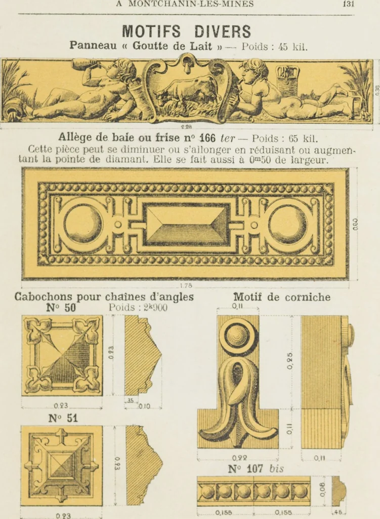 An illustration from Grande Tuilerie de Bourgogne Montchanin, 1910, leaf 133