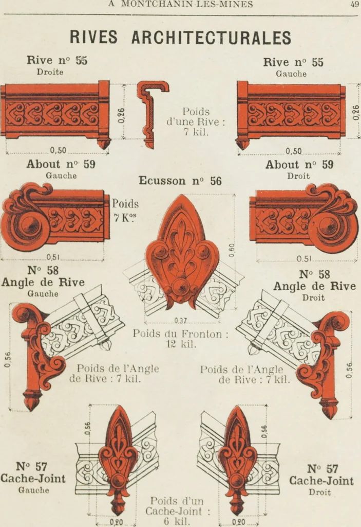 An illustration from Grande Tuilerie de Bourgogne Montchanin, 1910, leaf 51