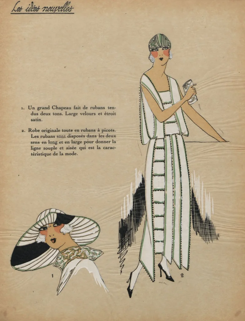 An illustration from La mode pour le Printemps 1922, 1922, leaf 22