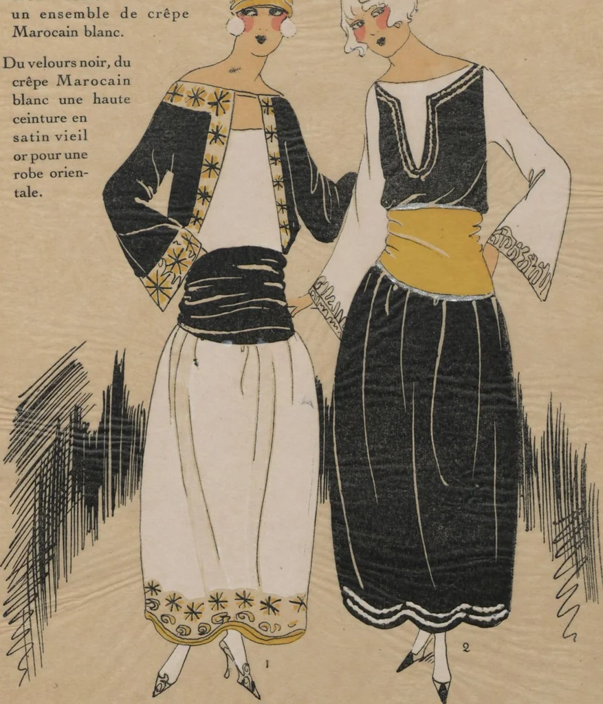 An illustration from La mode pour le Printemps 1922, 1922, leaf 23