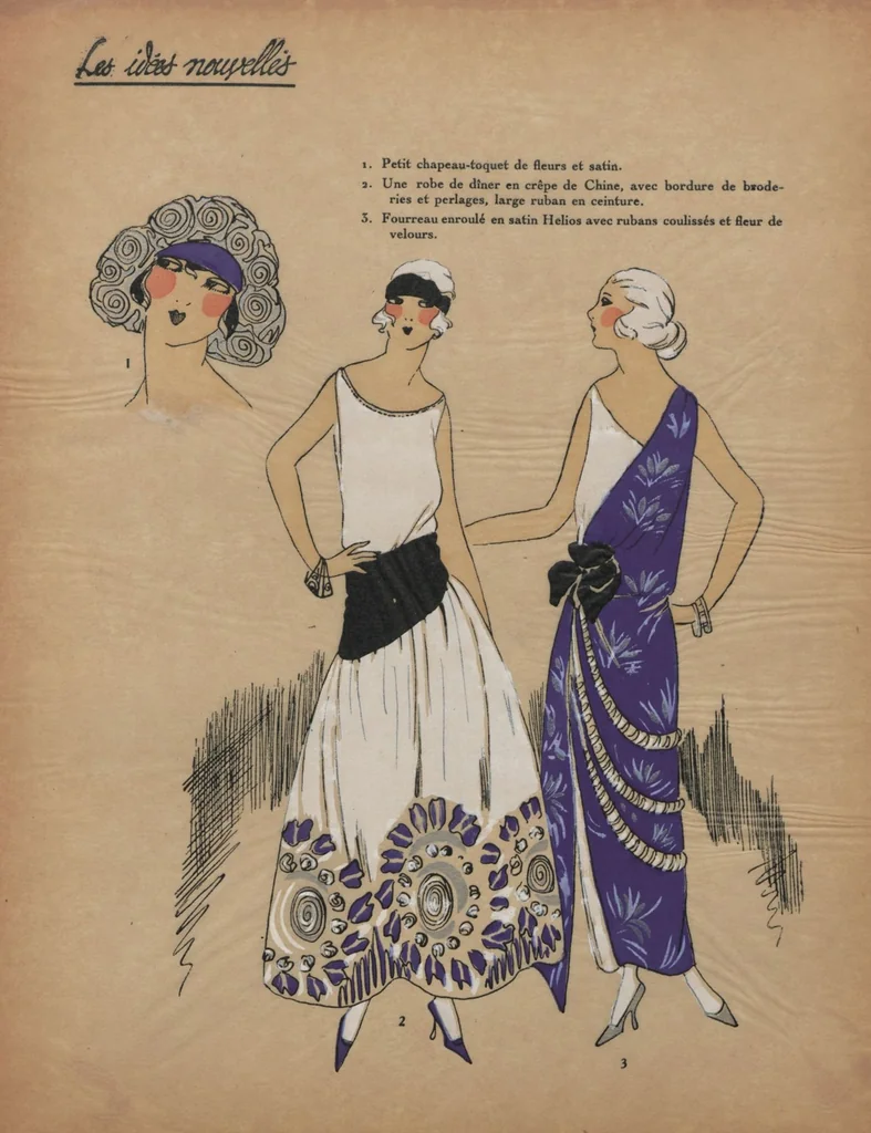 An illustration from La mode pour le Printemps 1922, 1922, leaf 24