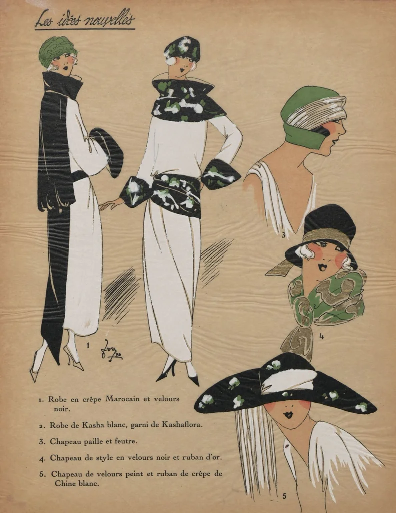 An illustration from La mode pour le Printemps 1922, 1922, leaf 25