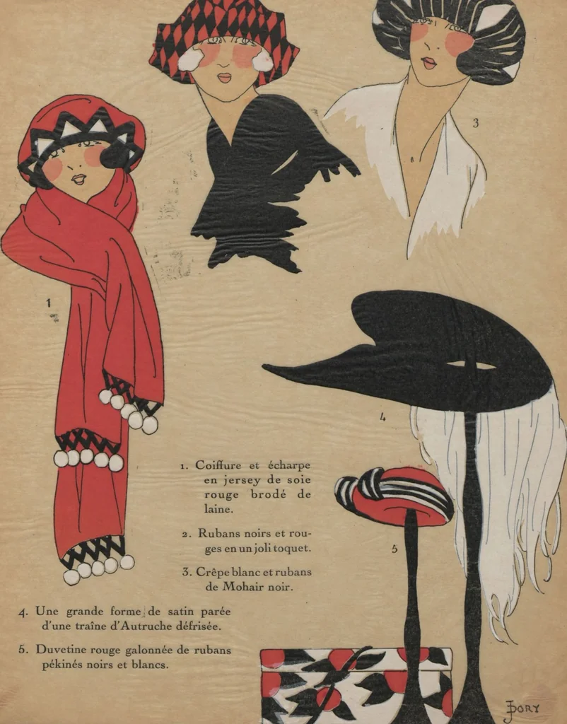 An illustration from La mode pour le Printemps 1922, 1922, leaf 26