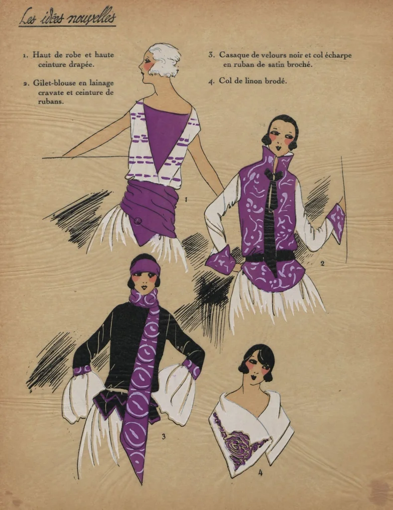 An illustration from La mode pour le Printemps 1922, 1922, leaf 27