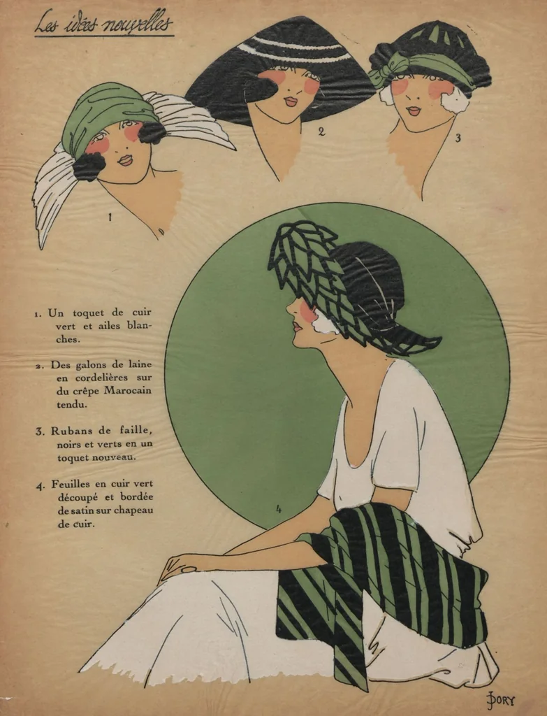 An illustration from La mode pour le Printemps 1922, 1922, leaf 28