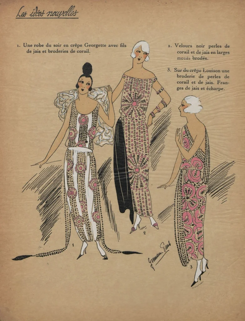 An illustration from La mode pour le Printemps 1922, 1922, leaf 29