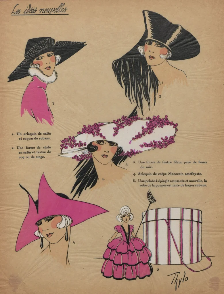 An illustration from La mode pour le Printemps 1922, 1922, leaf 9