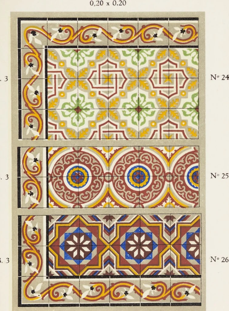 An illustration from Les carrelages de Roucourt, 1900, leaf 11