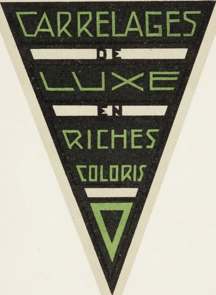 An illustration from Les carrelages de Roucourt, 1900, leaf 15