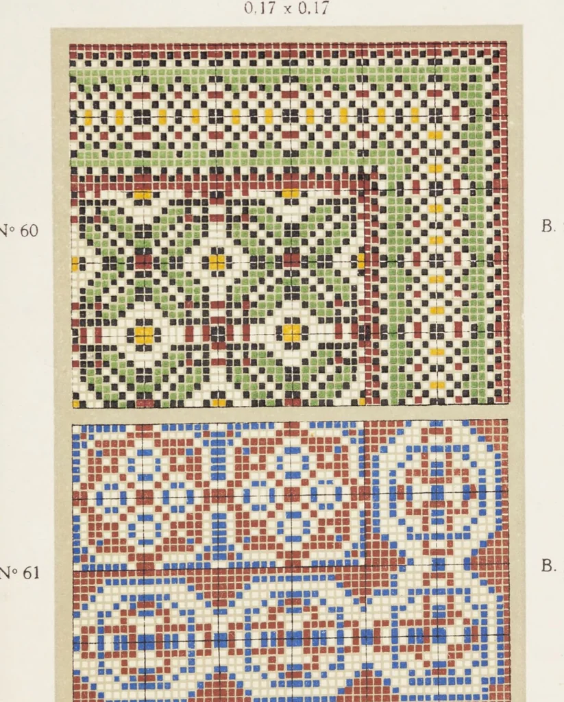 An illustration from Les carrelages de Roucourt, 1900, leaf 33