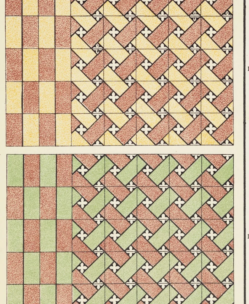 An illustration from Les carrelages de Roucourt, 1900, leaf 35