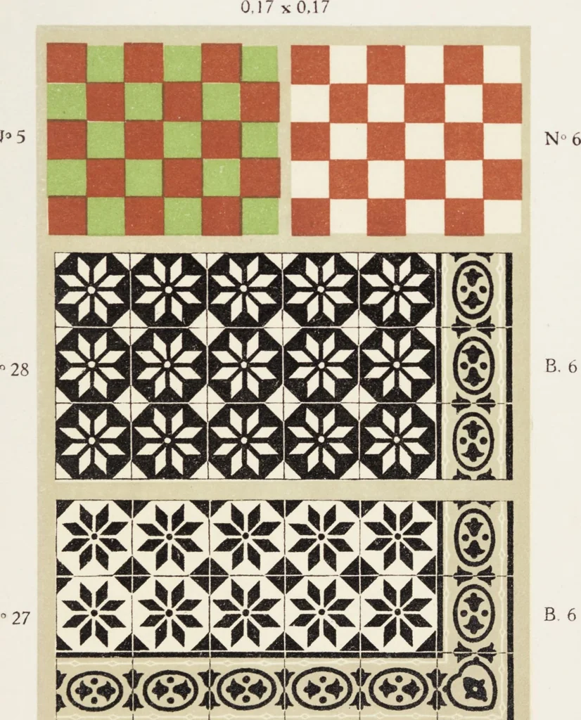 An illustration from Les carrelages de Roucourt, 1900, leaf 5