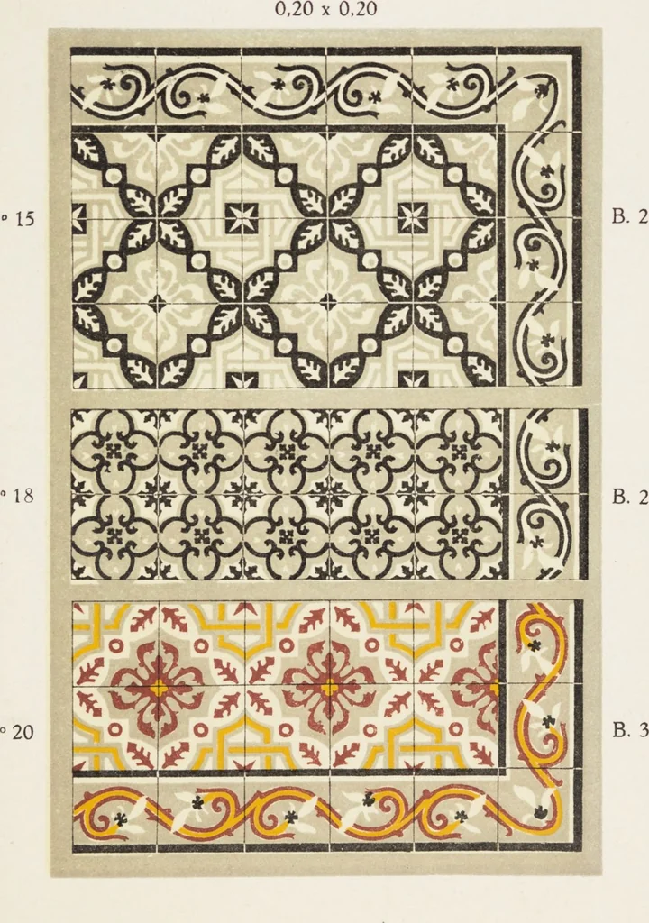 An illustration from Les carrelages de Roucourt, 1900, leaf 9