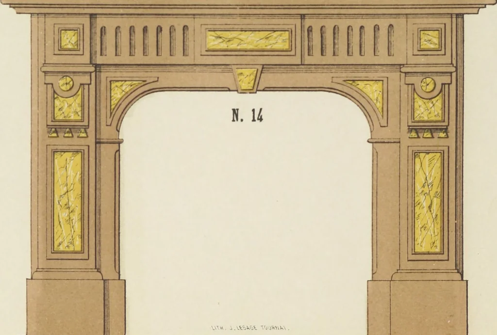 An illustration from Album de cheminées, 1910, leaf 16