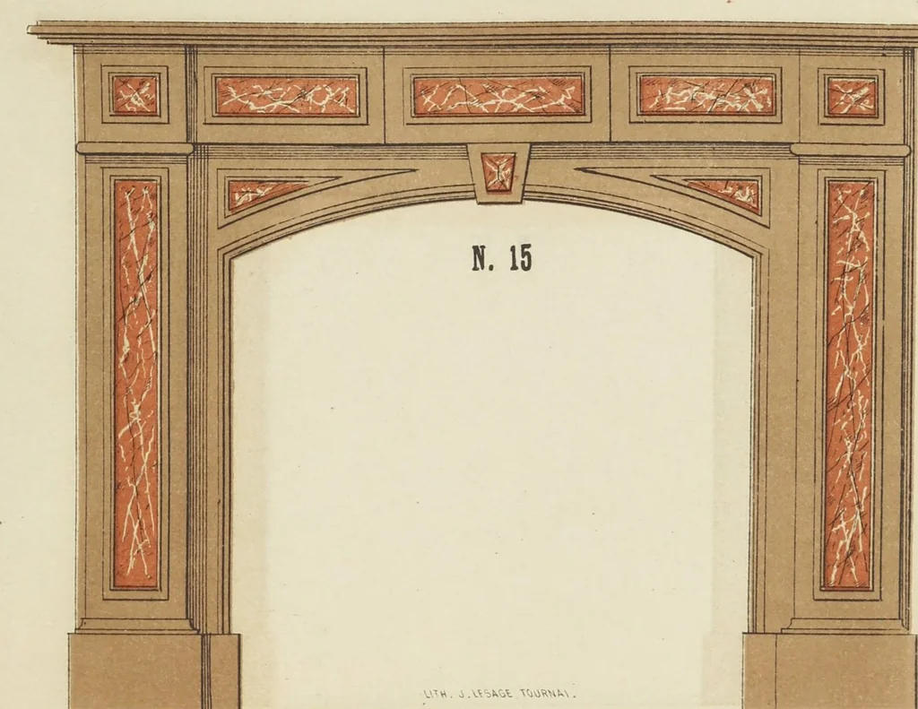 An illustration from Album de cheminées, 1910, leaf 17