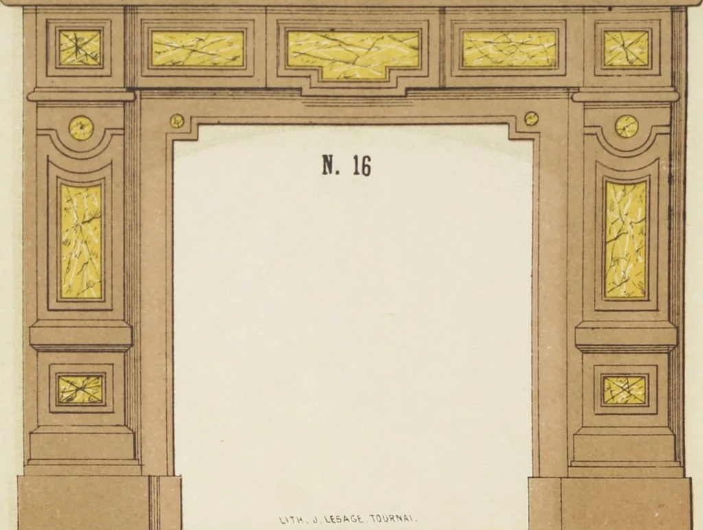 An illustration from Album de cheminées, 1910, leaf 18