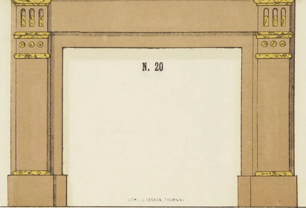 An illustration from Album de cheminées, 1910, leaf 22