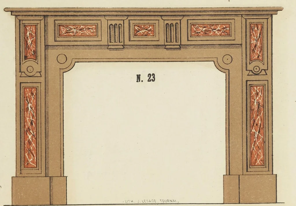 An illustration from Album de cheminées, 1910, leaf 25