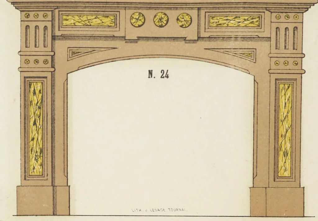 An illustration from Album de cheminées, 1910, leaf 26