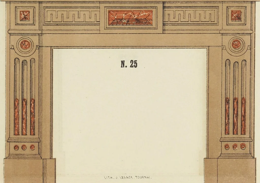 An illustration from Album de cheminées, 1910, leaf 27