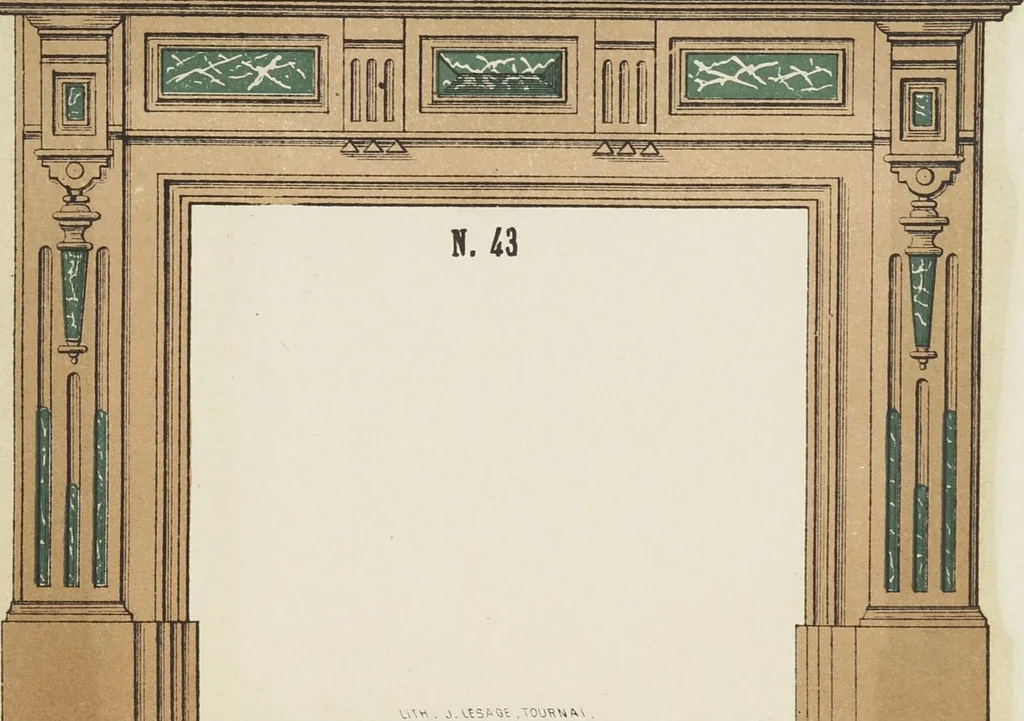 An illustration from Album de cheminées, 1910, leaf 45