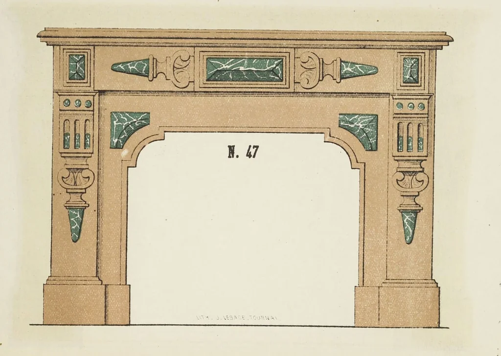 An illustration from Album de cheminées, 1910, leaf 49