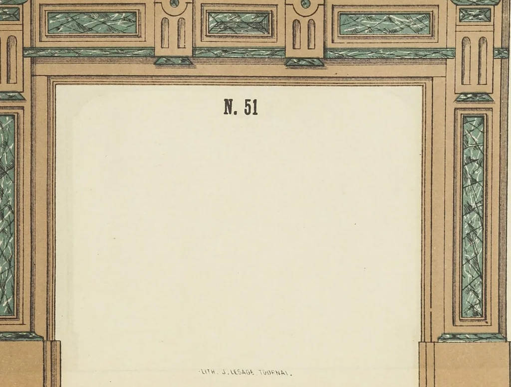An illustration from Album de cheminées, 1910, leaf 53