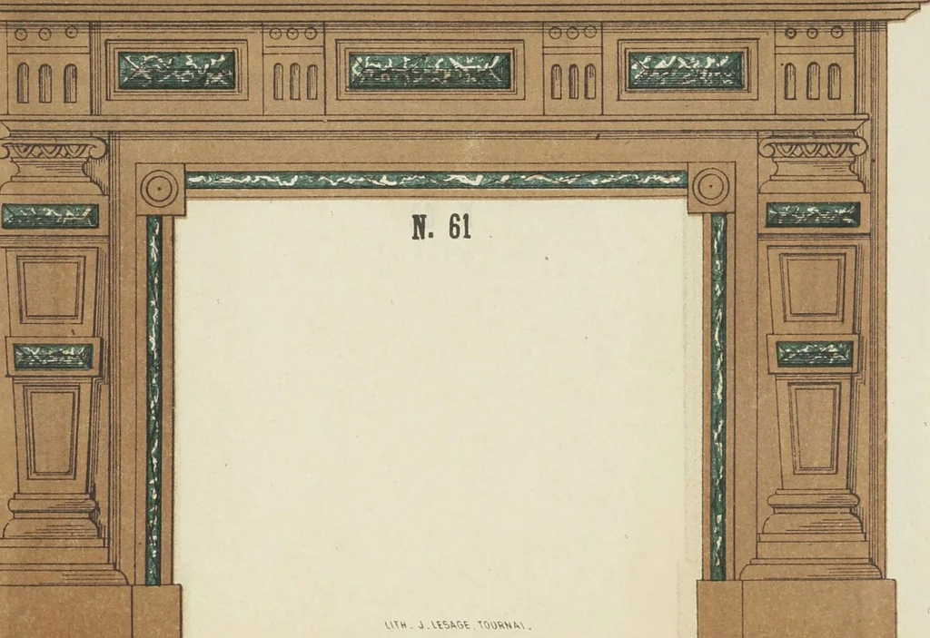 An illustration from Album de cheminées, 1910, leaf 63