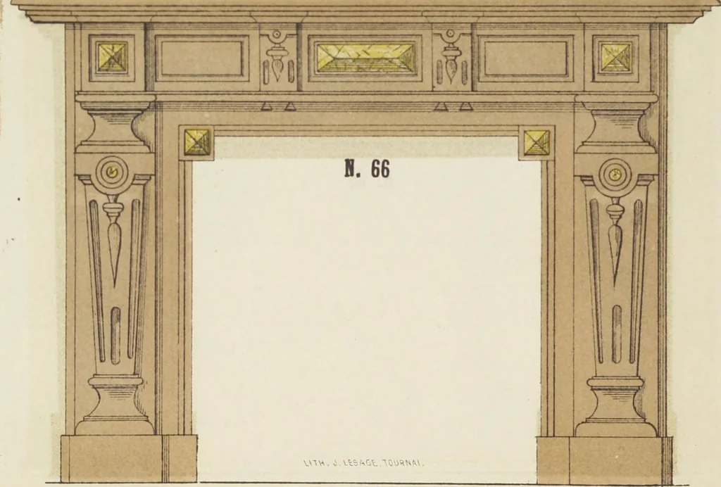 An illustration from Album de cheminées, 1910, leaf 68