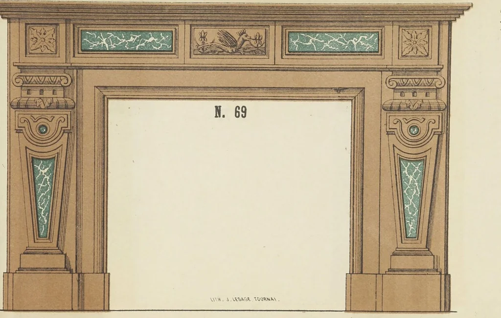 An illustration from Album de cheminées, 1910, leaf 71