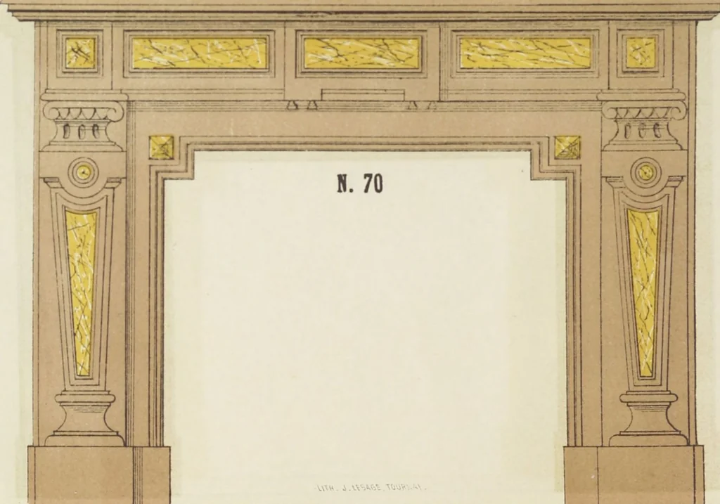 An illustration from Album de cheminées, 1910, leaf 72