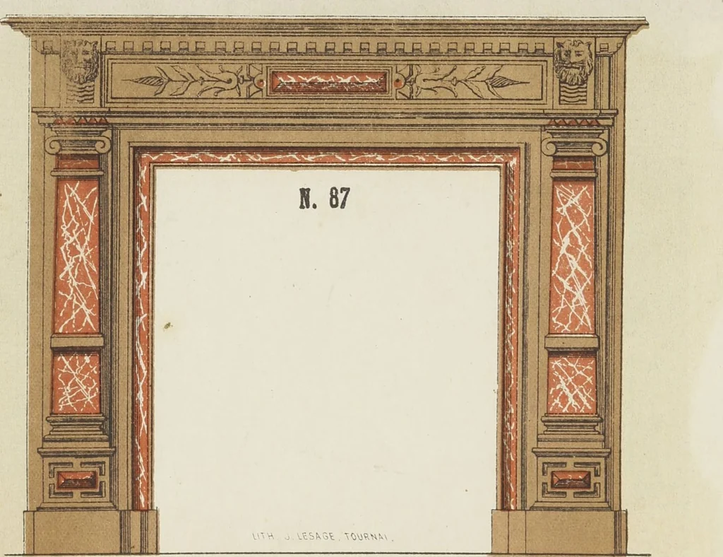 An illustration from Album de cheminées, 1910, leaf 89
