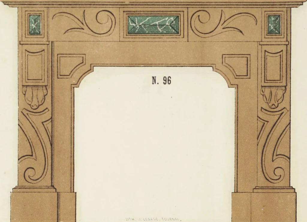 An illustration from Album de cheminées, 1910, leaf 98