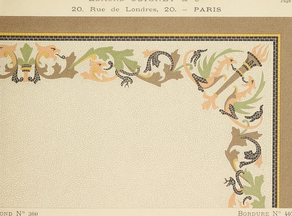 An illustration from Mosaïques vénitiennes et romaines : mosaïques d'ors et d'émaux, 1901, leaf 21