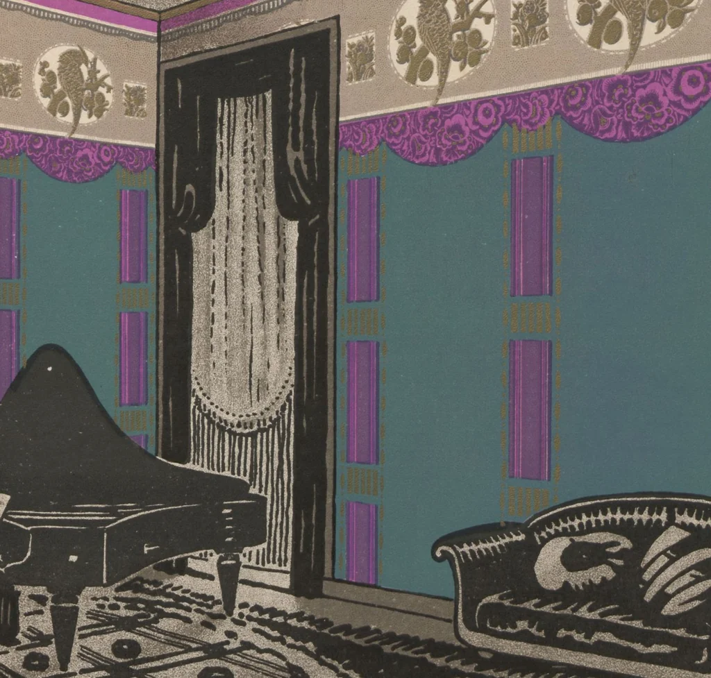 An illustration from Le papier peint : ses differents employs, 1920, leaf 17