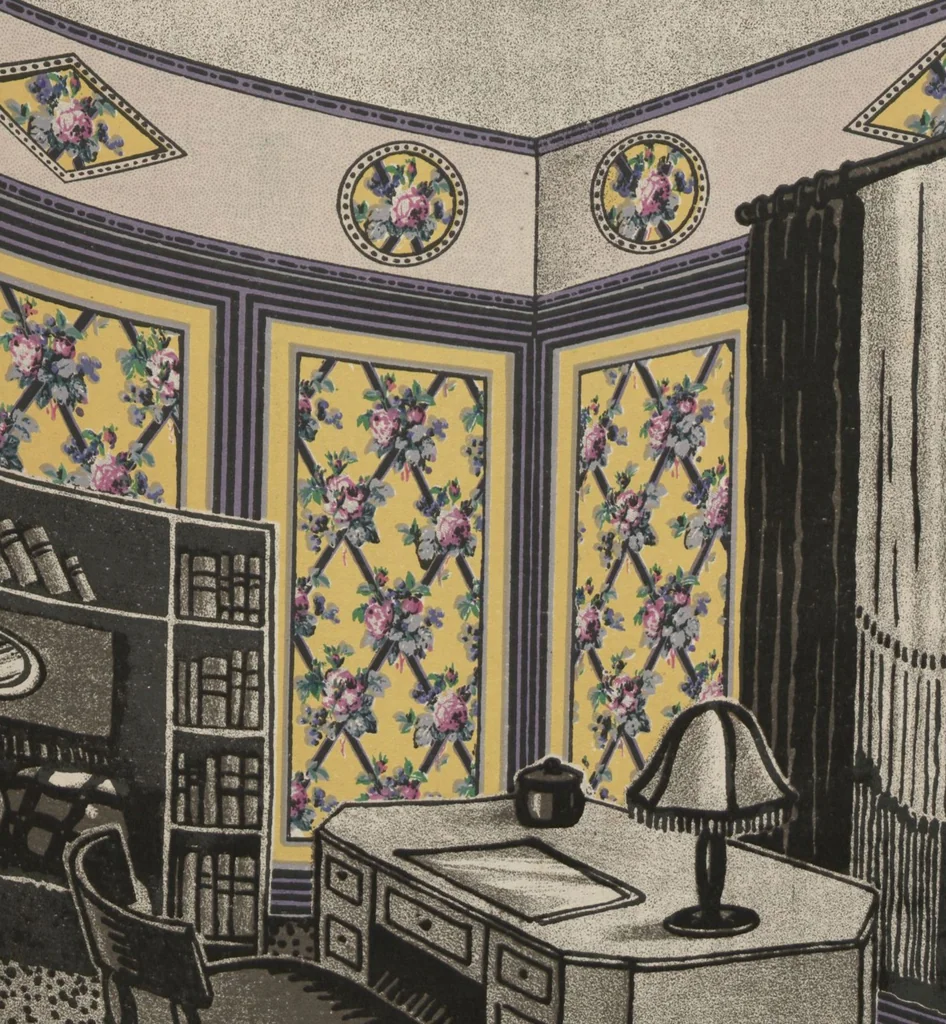 An illustration from Le papier peint : ses differents employs, 1920, leaf 35