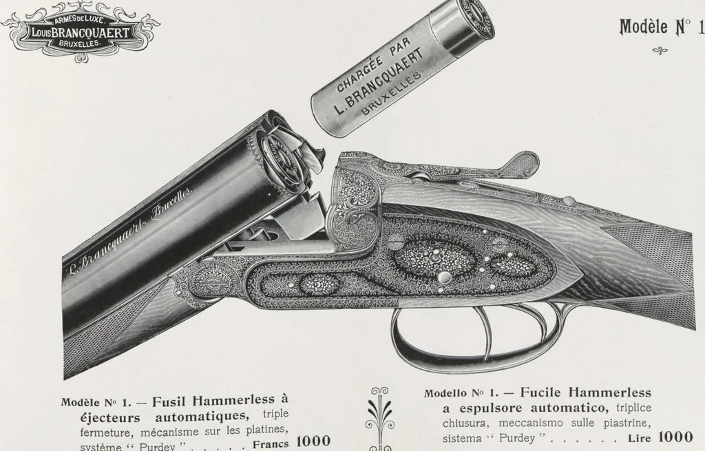 An illustration from L. Brancquaert : Manufacture d'Armes de Luxe = Fabbrica d'Armi di Lusso, 1904, leaf 17