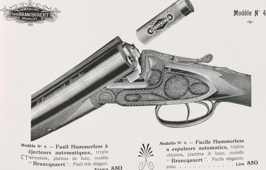 An illustration from L. Brancquaert : Manufacture d'Armes de Luxe = Fabbrica d'Armi di Lusso, 1904, leaf 29