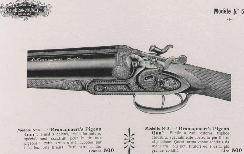 An illustration from L. Brancquaert : Manufacture d'Armes de Luxe = Fabbrica d'Armi di Lusso, 1904, leaf 31