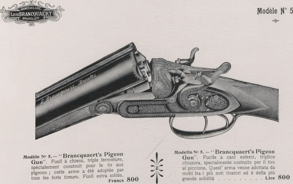 An illustration from L. Brancquaert : Manufacture d'Armes de Luxe = Fabbrica d'Armi di Lusso, 1904, leaf 33