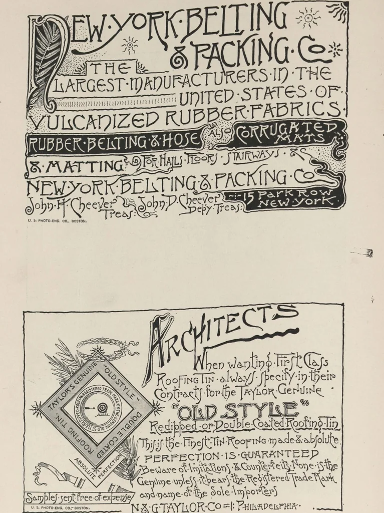 An illustration from Illustrated catalogue of art tiles made by J.G. and J.F. Low, Chelsea, Mass., U.S.A, 1884, leaf 102