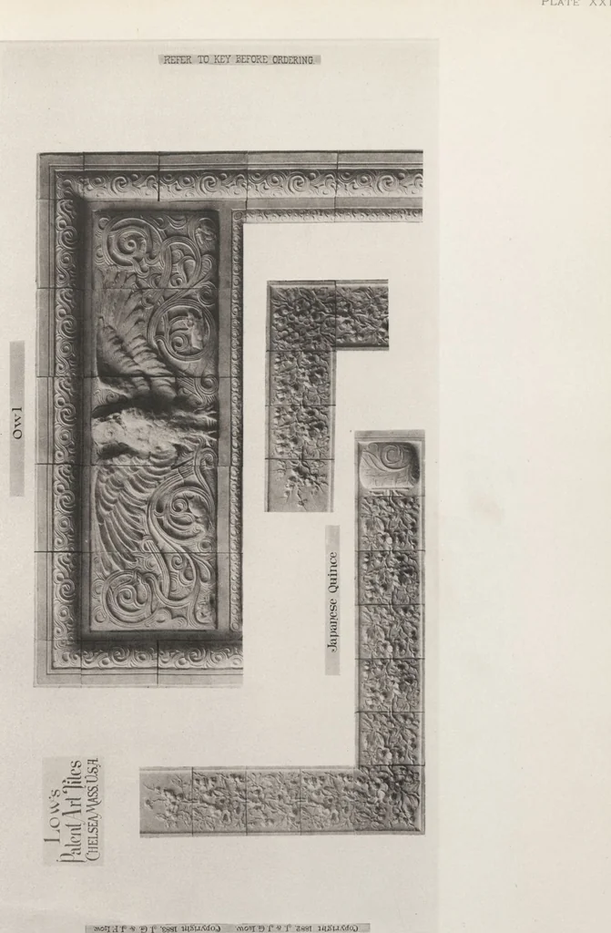 An illustration from Illustrated catalogue of art tiles made by J.G. and J.F. Low, Chelsea, Mass., U.S.A, 1884, leaf 51