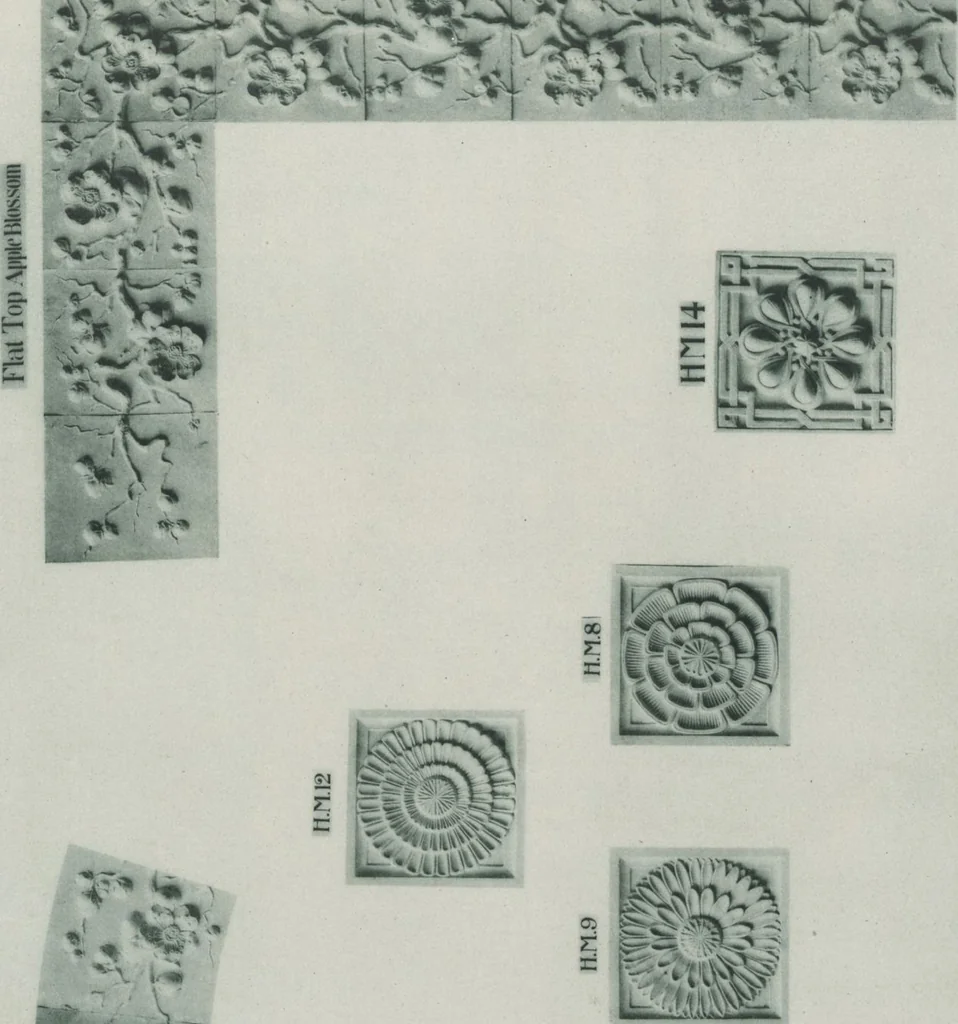 An illustration from Illustrated catalogue of art tiles made by J.G. and J.F. Low, Chelsea, Mass., U.S.A, 1884, leaf 53