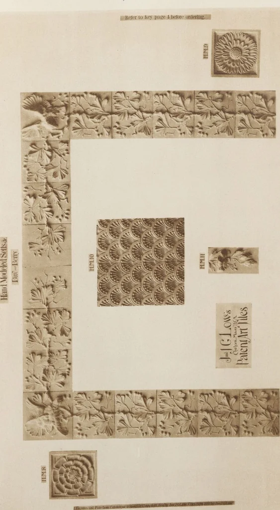 An illustration from Illustrated catalogue of art tiles made by J.G. and J.F. Low, Chelsea, Mass., U.S.A, 1884, leaf 63