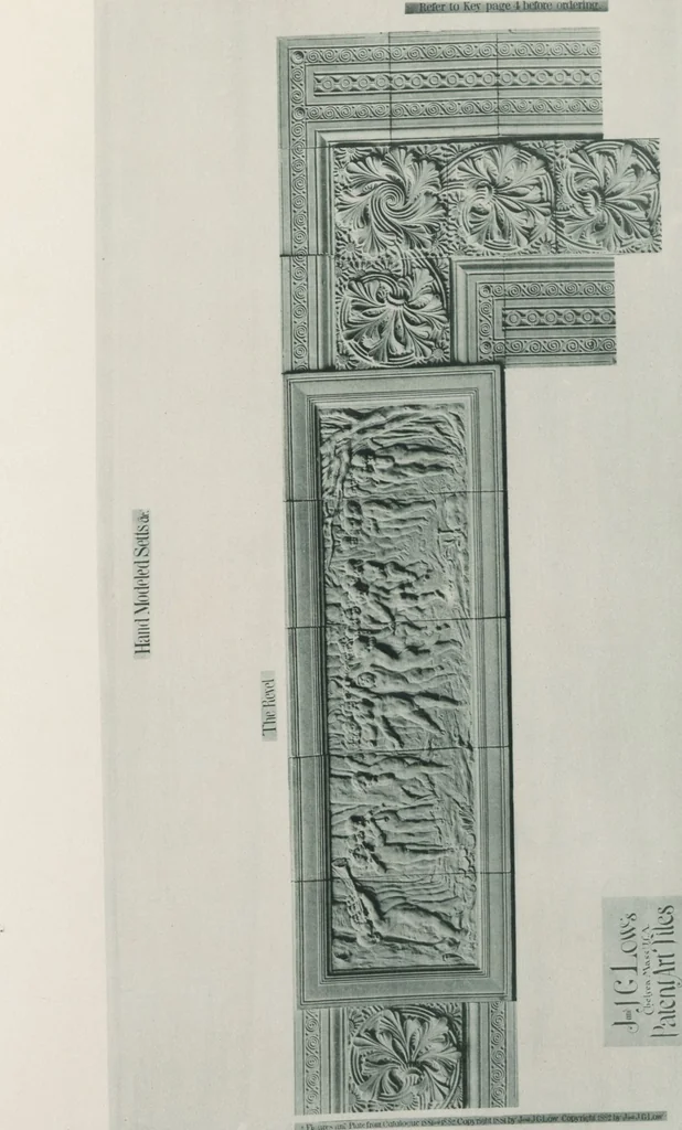 An illustration from Illustrated catalogue of art tiles made by J.G. and J.F. Low, Chelsea, Mass., U.S.A, 1884, leaf 67